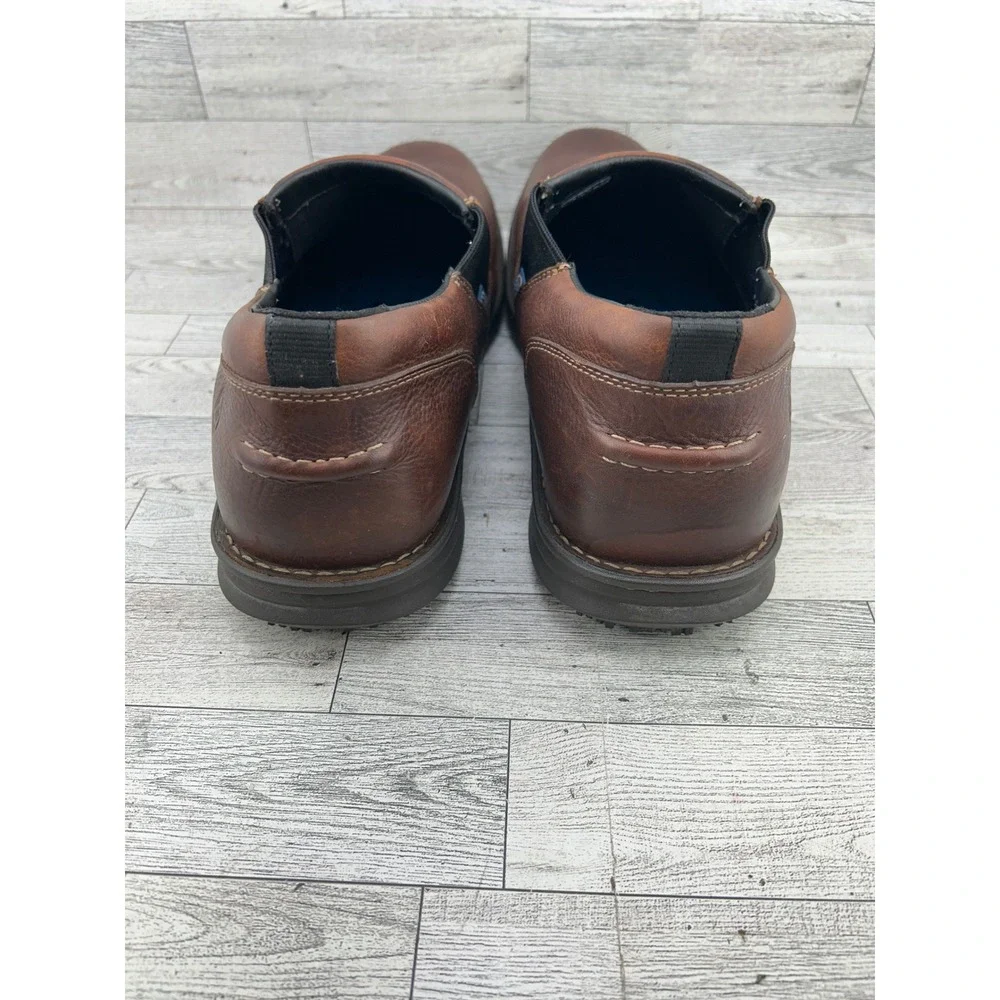 Timberland PRO Slip On Leather ESD Work Shoes Mens 14W‎ Brown Slip Resistant